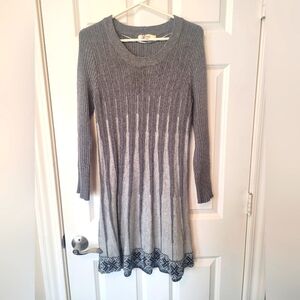 Modcloth x Aryeh gray wool sweater dress size M